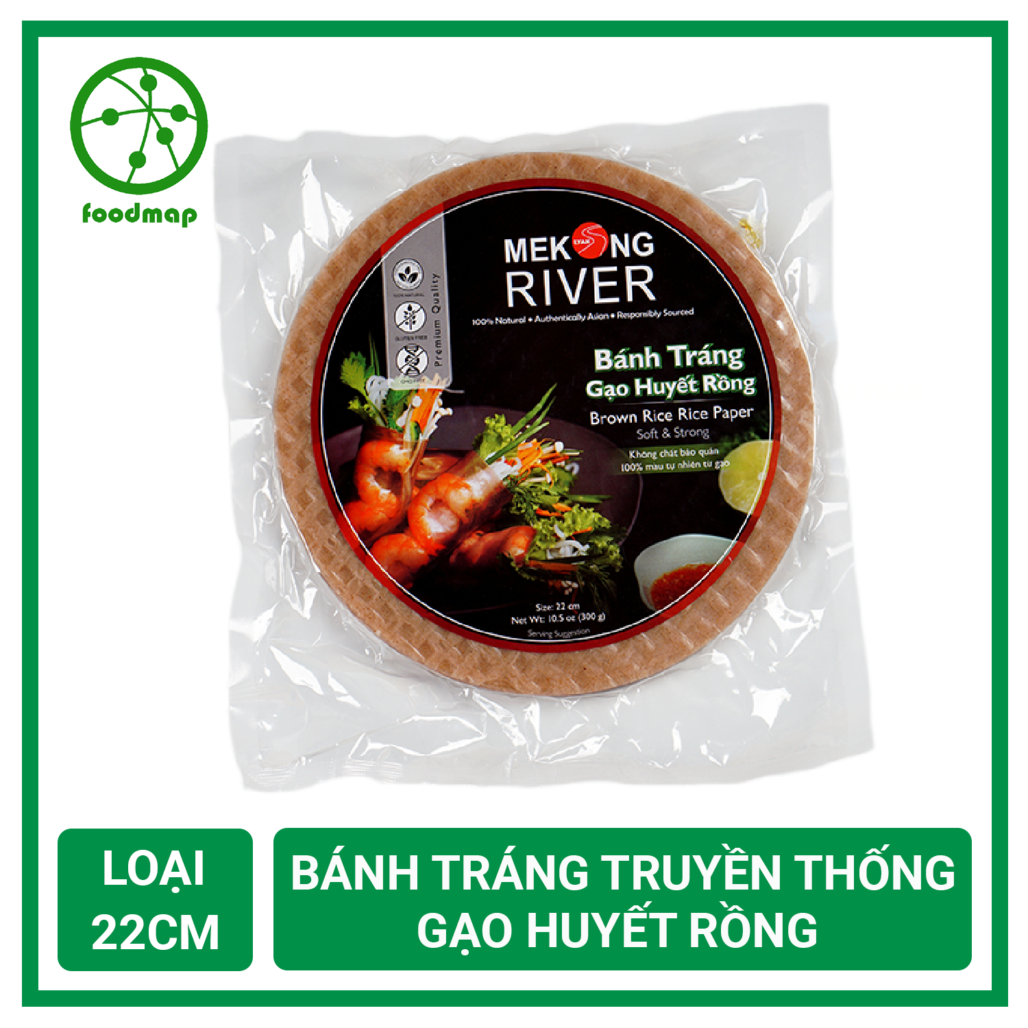 Bánh Tráng Huyết Rồng Mekong River – Loại 22cm – Foodmap
