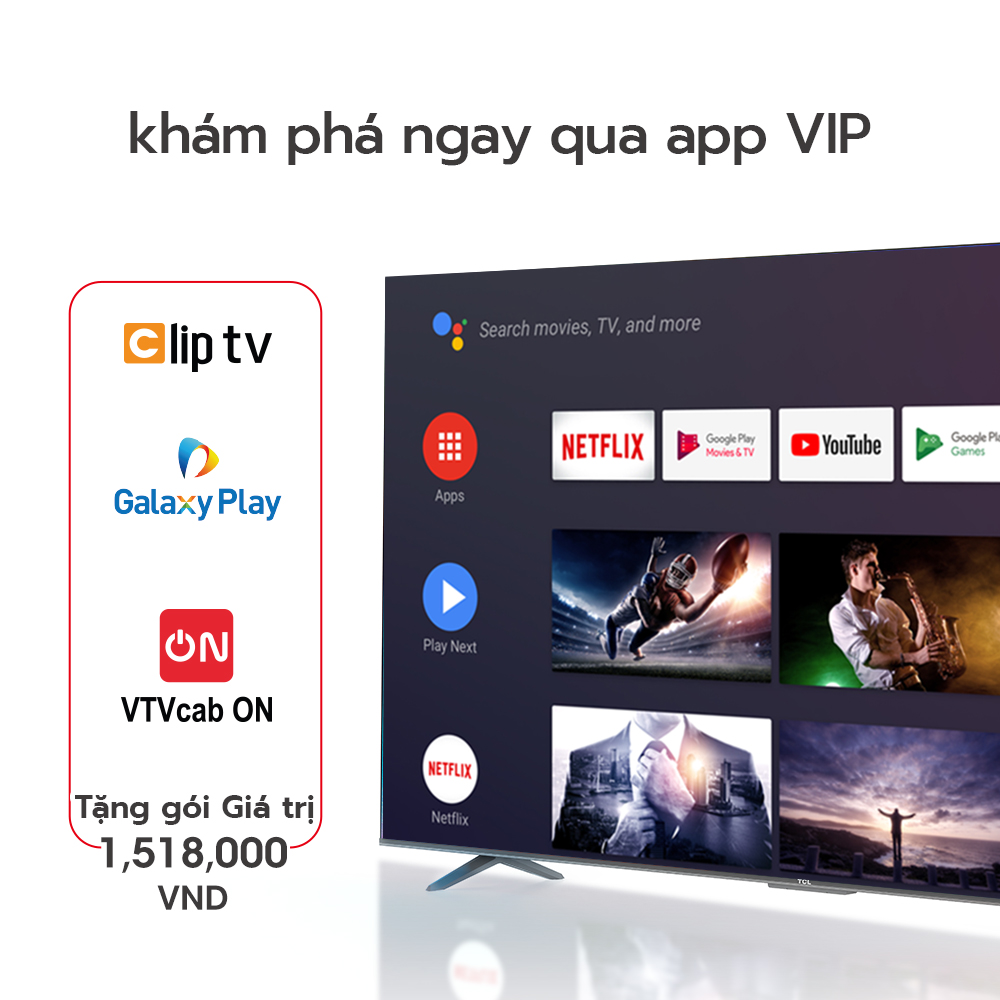 [Sản phẩm mới 2022] GOOGLE TV 43 inch 4K HDR - 43T66 - Tivi Giá Rẻ Chất Lượng - Bảo...