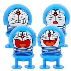 Thú nhún emoji lò xo mèo Doraemon biểu cảm nhiều gương mặt