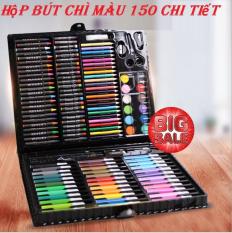 Bút Chì Sáp, Bút Vẽ Màu Nước, Hộp Bút Chì Màu 150 Chi Tiết An Toàn Cho Bé Sản Phẩm Chất Lượng Cao Bảo Hành Uy Tín