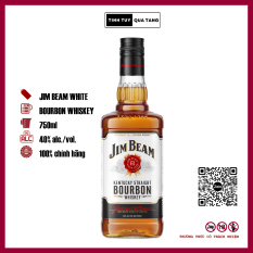 Whiskey Bourbon Jim Beam Trắng (White) dung tích 750ml (không hộp)