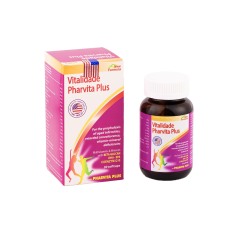 Vitamin tổng hợp Pharvita Plus bồi bổ cơ thể, tăng cường sức đề kháng, giảm mệt mỏi suy nhược – Chai 30 viên