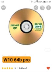 DVD cài HDH W10 64b dùng vĩnh viễn