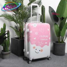 Vali nhựa 20-24 inch hoạ tiết 3D Shalla