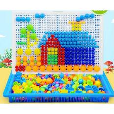 Đồ chơi xếp hình sáng tạo 296 đinh nấm cho bé