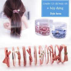 Combo 12 dây cột tóc Giá sỉ Thời trang hàn quốc Chất lượng cao cấp đính ngọc trai Siêu rẻ sang trọng dễ thương
