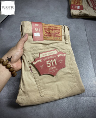 Quần Kaki Nam levis 511 Form Ống Đứng, chất liệu vải kaki co dãn chính phẩm, ống quần 17-19cm – Made in Cambodia – 03