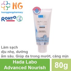 Kem rửa mặt dưỡng ẩm tối ưu Hada Labo Advanced Nourish Hyaluron Cleanser (Tub 80g)