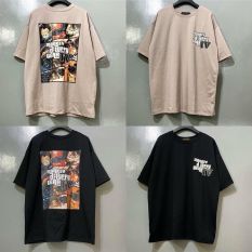 Áo Thun Tay Lỡ Form Rộng Unisex OP LUFY Màu Be Màu Đen