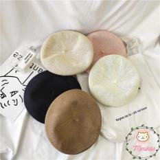 Mũ cho bé chất liệu len MIMIKIDS kiểu dáng basic phong cách Hàn Quốc nón dành cho trẻ từ 6 tháng đến 3 tuổi MN79