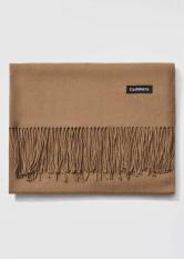 Khăn Choàng Cổ Len Dạ Màu Nâu Tây Trơn – Cashmere – 200x60cm – Mã KC075