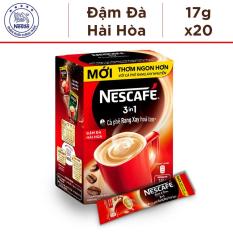 Hộp Nescafé 3in1 Rang xay hoà tan Đậm Đà Hài Hòa – 20 gói x 17g