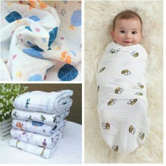 Khăn xô đa năng quấn bé sơ sinh 1m2x1m2 hàng đẹp có thể làm khăn tắm chăn mùa hè cho bé và làm ủ quấn