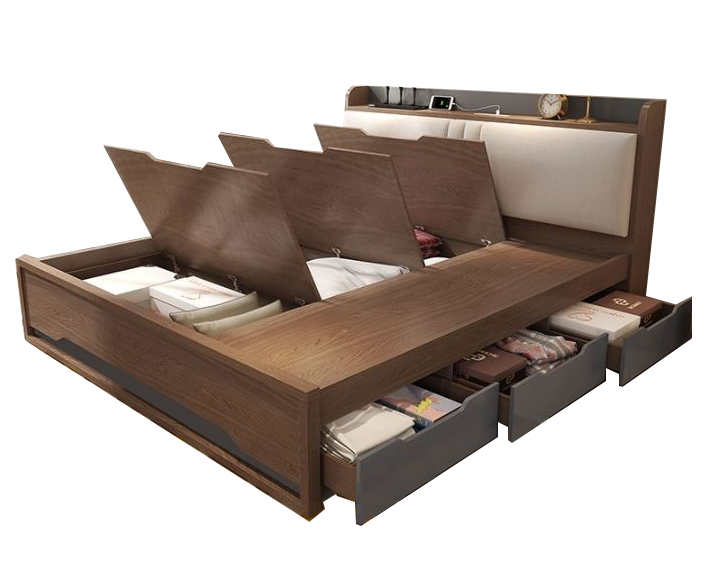 Giường Ngủ Gỗ Thông Minh Cao Cấp Ohaha-051