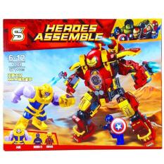 Lego xếp hình Heroes Assemble 1108- 371 pcs