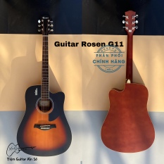 Đàn guitar acoustic Rosen G11 chính hãng – tặng kèm đầy đủ phụ kiện