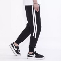 Quần Thun Thể Thao Phối 2 Sọc Bo Gấu, Co Giãn Tốt Kiểu Dáng Thể Thao Năng Động H&M