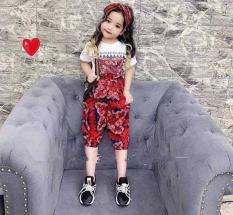 Bộ Thổ Cẩm Quần Hoặc Váy Kèm Turban Bé