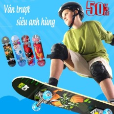 Ván Trượt, Ván Trượt Trẻ Em, Ván Trượt Hình Siêu Anh Hùng, Ván Gỗ Chắc Chắn Mặt Nhám Chống Trượt Cho Bé Thỏa Sức Vui Chơi