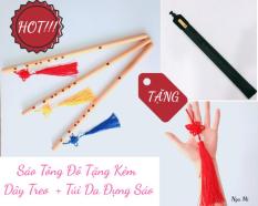 Sáo trúc tông đô cho người mới tập – Tặng kèm túi da đựng sáo + dây treo nhiều màu sắc