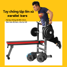 ghế tập tạ đa năng ghế gập bụng ghê tập gym đa năng thiết bị thể thao có thể gấp gọn tiện lợi nhanh chóng màu đỏ đen mạnh mẽ Keep Going Max