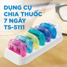 [Nhựa Tashuan] Hộp chia thuốc 7 ngày, loại tròn