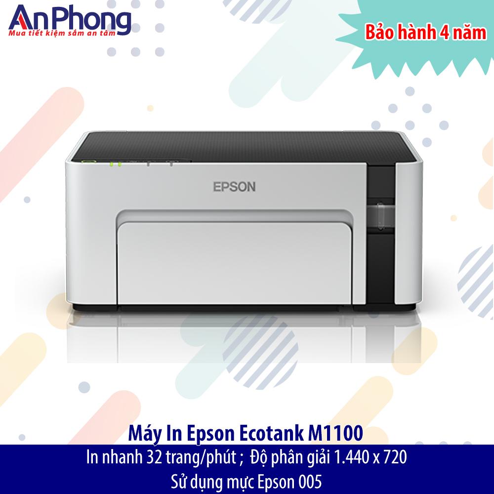 Máy in Phun đen trắng Epson M1100 - In