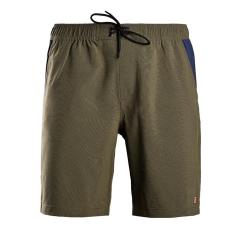 Quần short thể thao nam quần đùi thun nam polyester cao cấp Breli – BQS9010-1M-GMO (Xanh rêu)