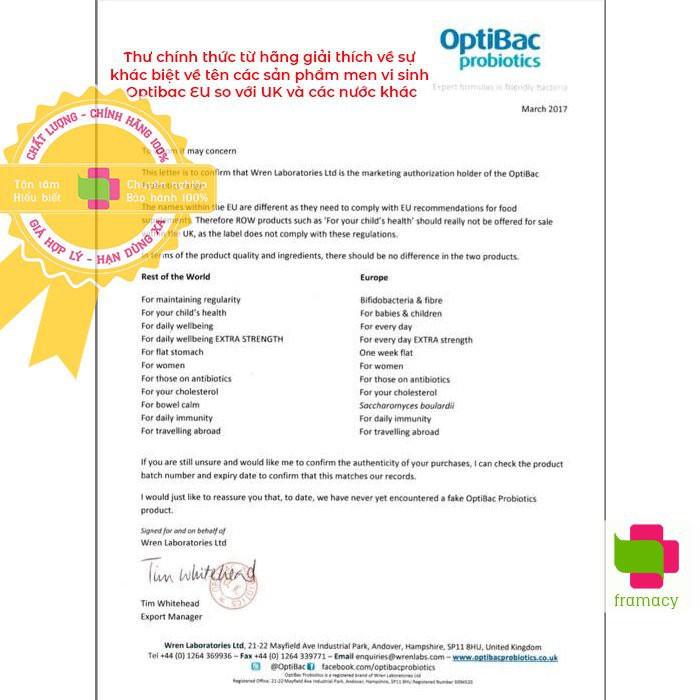 Men vi sinh Optibac tím Optibac Probiotics For Women, UK Anh Quốc (30v/90 viên) giảm vie^m phụ khoa cho phụ...