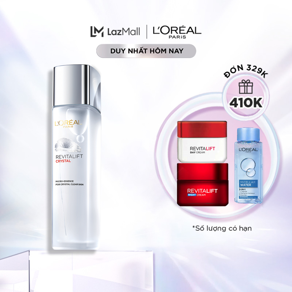 Dưỡng Chất Căng Mướt Da L'Oréal Paris Revitalift Crystal Micro Essence (dưỡng da) 65ml / 130ml