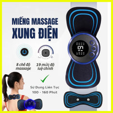 Miếng dán massage 8 chế độ mát xa, 19 cường độ tuỳ chỉnh , massage toàn thân, cơ bắp chân tay.