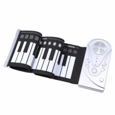 Đàn piano cuộn 49 phím chức năng – Mẫu mới 2017 (Đen phối trắng)