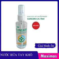 [VÒI XỊT TIỆN LỢI] Nước Rửa Tay Khô, Dung Dịch Sát Khuẩn Nhanh Clincare 70ml