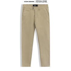 ICON DENIM – Quần Chino Nam Dáng Slim-fit Trơn