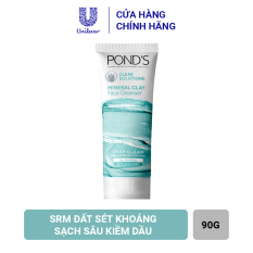 Sữa rửa mặt Pond’s đất sét khoáng sạch sâu kiềm dầu 90G 1 Tuýp