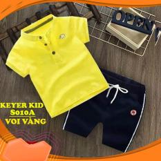 BỘ THUN COTTON BÉ TRAI HÌNH VOI CON VẢI MỀM MÁT