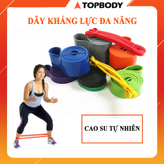Dây kháng lực Power Band đa năng, hỗ trợ luyện tập thể dục, tiện lợi tại nhà, văn phòng TOPBODY – DKHAL01