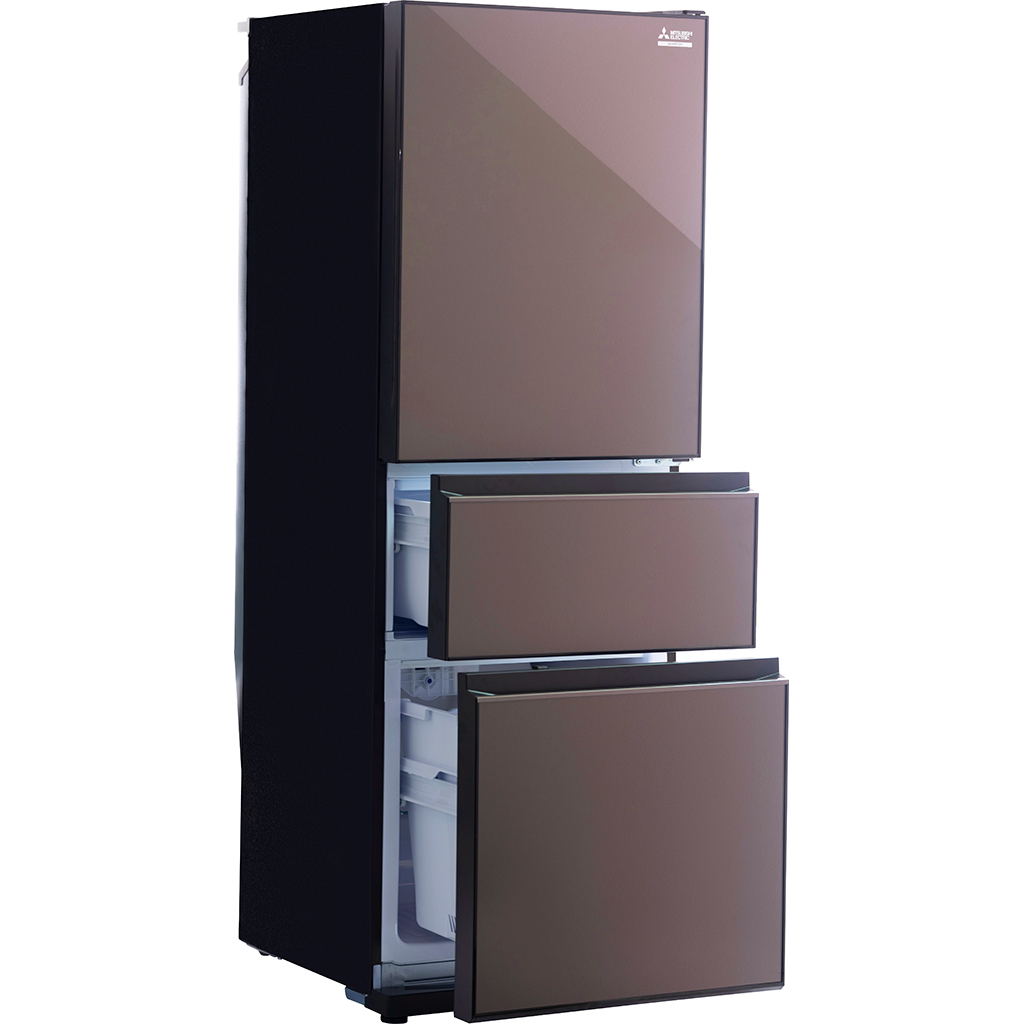 Tủ lạnh Mitsubishi Inverter 365 Lít MR-CGX46EN-GBR-V - Chức năng làm đá tự động tiện lợi dễ dàng tháo lắp...