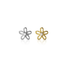 Bông Tai bạc ý s925 Hình bông hoa nhỏ xin xắn phong cách hàn quốc – B2611 – Bảo Ngọc Jewelry