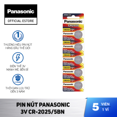 Vỉ 5 viên Pin nút Panasonic 3V CR-2025/5BN – Hàng Chính Hãng