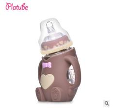 Bình Sữa Gấu Siêu Cute 240ml,Cho Bé 0-12thg (Xanh,Nâu,Đỏ)+ Tặng Thêm 1 Núm Ty XL,12-24thg