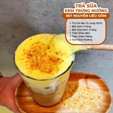 Set nguyên liệu Trà Sữa Kem Trứng Dừa Nướng nấu 20-25 Ly Nhất Phẩm Đường
