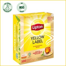 Trà Lipton Túi lọc nhãn vàng Yelow Label Tea 100 gói/hộp (Hàng Việt Nam)