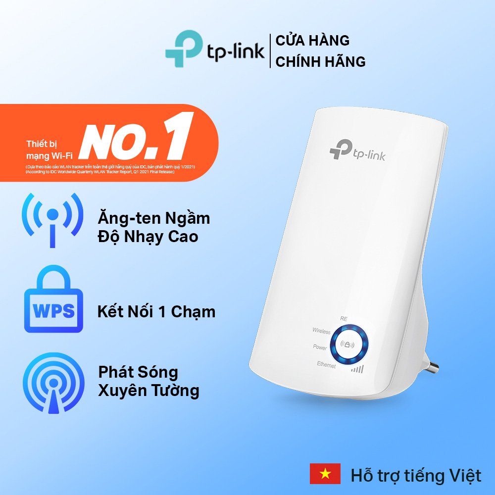 Bộ Mở Rộng Sóng Wifi TP-Link TL-WA850RE Chuẩn N 300Mbps - Hãng phân phối chính thức