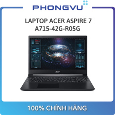 Laptop Acer Aspire 7 A715-42G-R05G ( 15.6″ FHD/Ryzen 5 5500U/8GB/512GB SSD/GTX 1650/Win11 Home) – Bảo hành 12 tháng