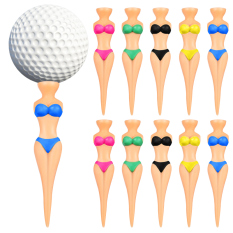 10 Pcs Ball Stud Ladies Gifts Funny Golf Tees Holder Golfs Training Holders Bikini Plastic Miss