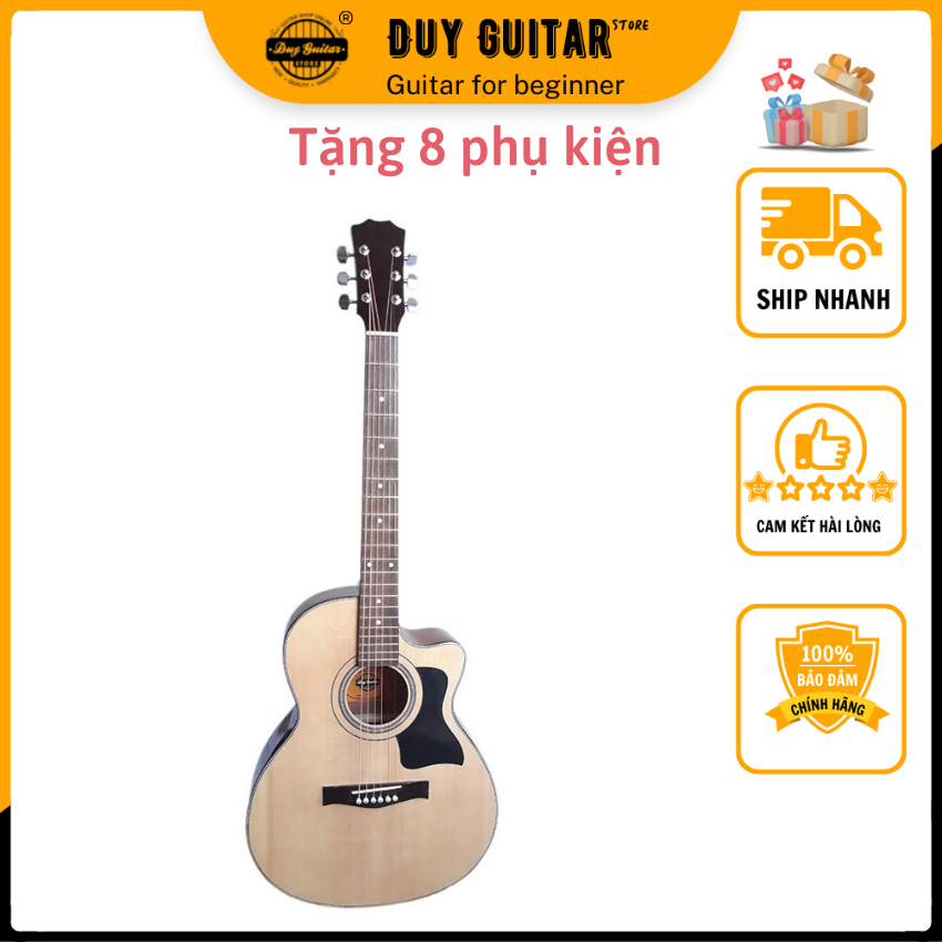 Đàn guitar acoustic giá rẻ Duy Guitar Store DT70 dòng đàn ghi ta chất lượng cho âm thanh vang sáng...