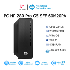 Máy tính để bàn PC HP 280 Pro G5 SFF 60M20PA G6405| 4GB| 256GB| OB| Wifi,BT| Win11 (Đen)