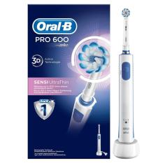 Bàn chải đánh răng điện Oral-B Pro600 UltraThin – Hàng Đức (BH 12 tháng)