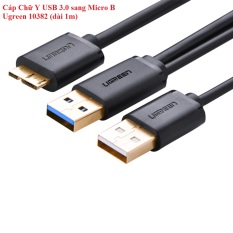 Cáp Chữ Y USB 3.0 sang Micro B Ugreen 10382 (dài 1m)